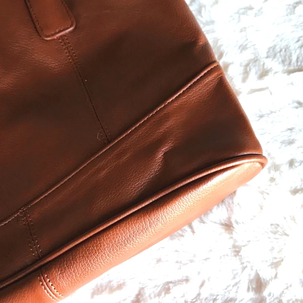 AMERICAN LEATHER CO., Luxury, Bohemian, Chestnut, Shoulder, Bag, Purse, Tote - Picture 6 of 8
